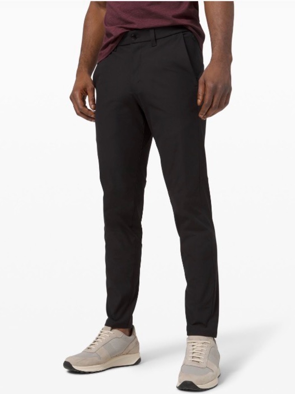 lululemon athletica Men's Black Slim Chinos